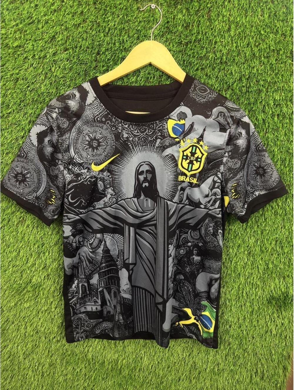 Nike Brazil CBF Christ the Redeemer All Over Print Soccer Shirt